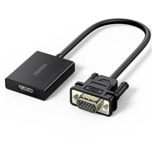 UGREEN 15cm VGA to HDMI Adapter (50945) - Short VGA to HDMI Connectivity Solution