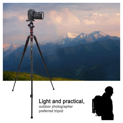 Bonfoto Lightweight Aluminum Tripod with Portable Design [Open Box] - Image 8