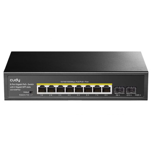 Cudy GS1008PS2 8-Port Gigabit PoE+ Switch with 2 Gigabit SFP Slots