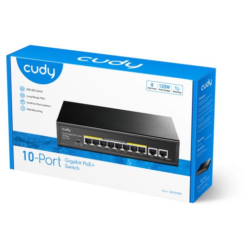 Cudy GS1010PE 10-Port Gigabit PoE+ Switch - Image 4