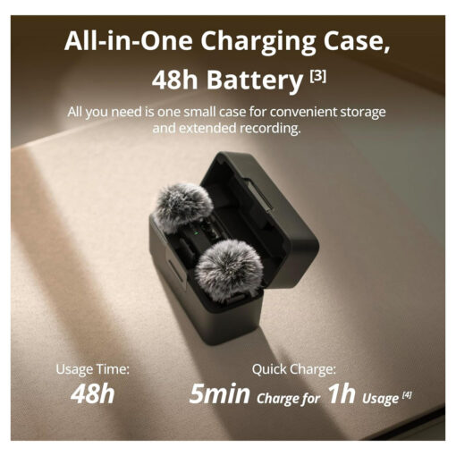 DJI Mic Mini Wireless Microphone System 2 TX 1 RX Charging Case - Image 4