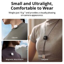 DJI Mic Mini Transmitter (Infinity Black) – Ultralight Wireless Microphone