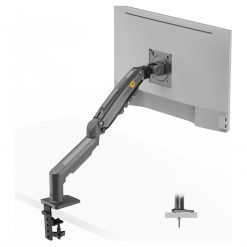 NB North Bayou F80 Monitor Mount – Adjustable Desk Stand for 17-30 Inch Monitors (4.4-19.8 lbs) with Tilt, Rotation, Swivel, and Gas Spring Height Adjustment