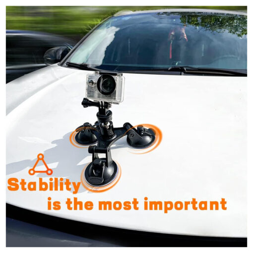 3-Cup Car Suction Cup Mount for GoPro - Image 4