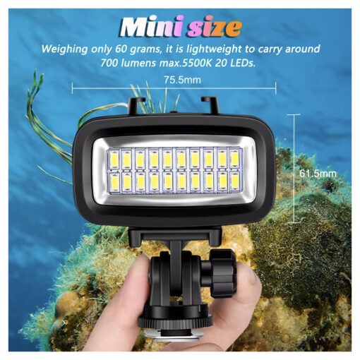 Waterproof Underwater Diving Fill Light LED for GoPro - Image 4