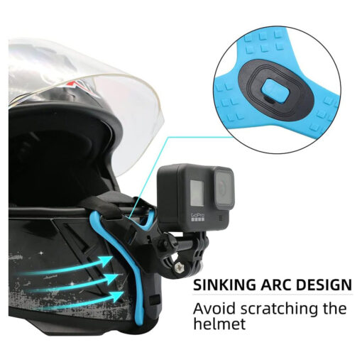 Motorcycle Helmet Chin Strap Mount for GoPro - Image 3