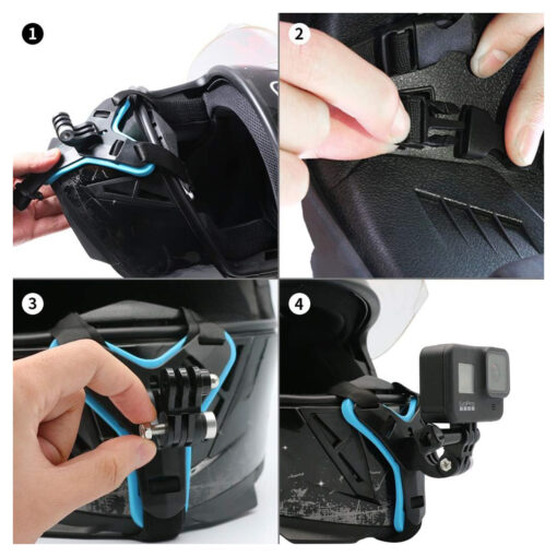 Motorcycle Helmet Chin Strap Mount for GoPro - Image 6