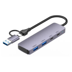 HAING Type-C/USB 3.0 4-in-1  Multifunctional Adapter