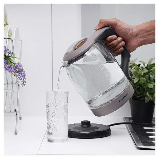 Olsenmark OMK2394 Glass Kettle with Illumination – 1.8L Capacity, Rapid Boiling, Automatic Shut-Off - Image 3