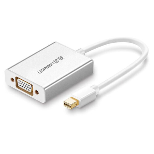 UGREEN Mini DisplayPort to VGA Converter with Audio (MD107) - Audio-Enhanced Display Connectivity , update photo to white