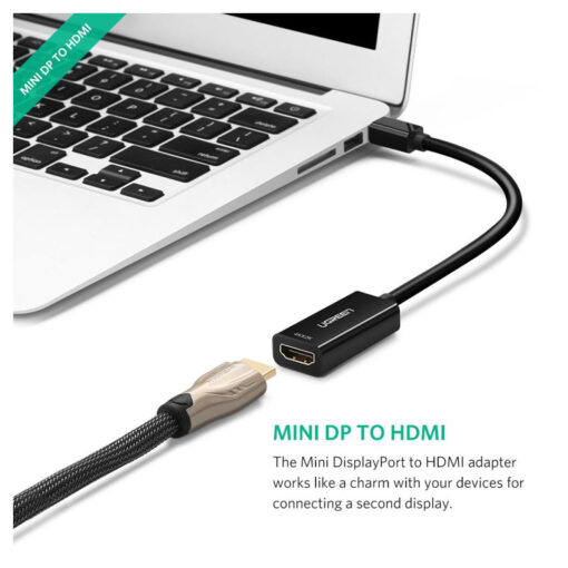 UGREEN 4K Mini DP to HDMI Adapter (MD112) - High-Resolution Mini DP to HDMI Connectivity - Image 2