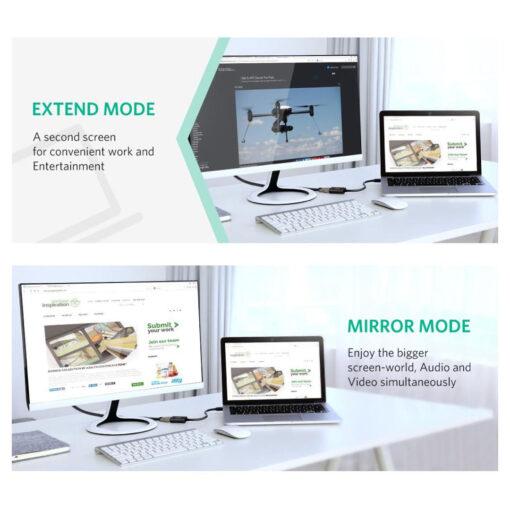 UGREEN 4K Mini DP to HDMI Adapter (MD112) - High-Resolution Mini DP to HDMI Connectivity - Image 4