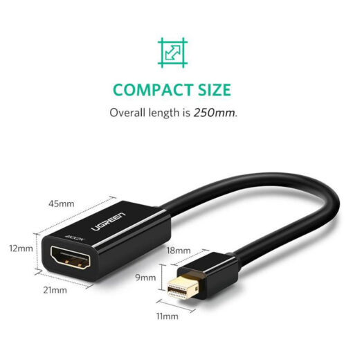 UGREEN 4K Mini DP to HDMI Adapter (MD112) - High-Resolution Mini DP to HDMI Connectivity - Image 7