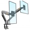 NB North Bayou F195A Dual Monitor Desk Mount Stand – Full Motion Swivel Computer Monitor Arm for 2 Screens up to 32″