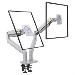 NB North Bayou G32 Dual Monitor Arm – Ultra-Wide Full Motion Swivel Mount with Gas Spring for 22″ to 32″ Monitors