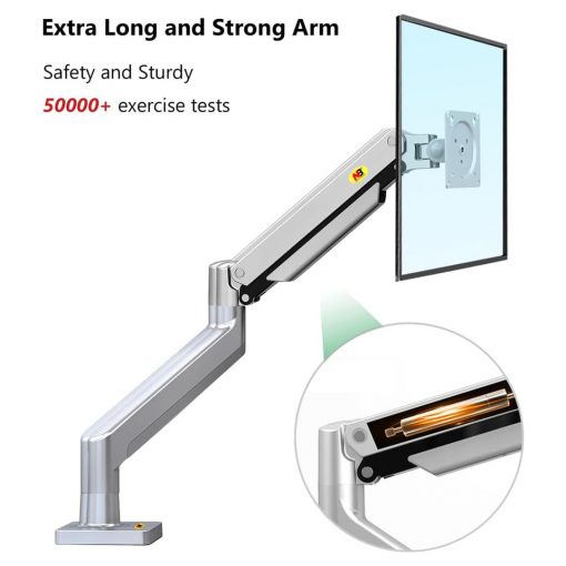 NB North Bayou G32 Dual Monitor Arm – Ultra-Wide Full Motion Swivel Mount with Gas Spring for 22" to 32" Monitors - Image 4