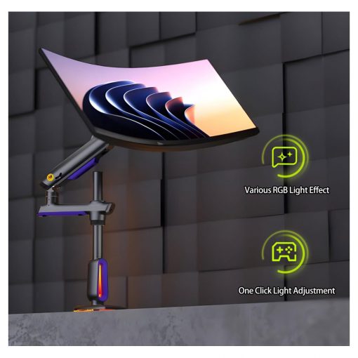 NB ERGONOMIC G80 Gaming Monitor Arm – Heavy Duty Mount for 32 to 60 Inch Monitors - Image 3