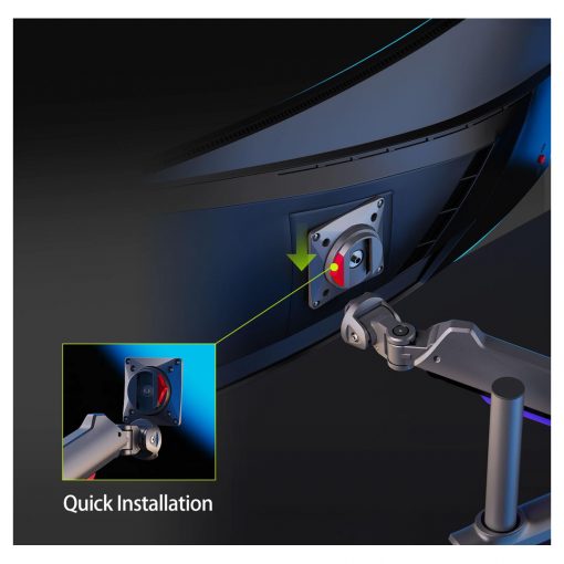 NB ERGONOMIC G80 Gaming Monitor Arm – Heavy Duty Mount for 32 to 60 Inch Monitors - Image 6