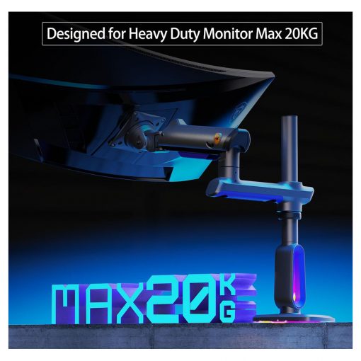 NB ERGONOMIC G80 Gaming Monitor Arm – Heavy Duty Mount for 32 to 60 Inch Monitors - Image 7