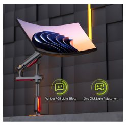 NB ERGONOMIC L70 Gaming Monitor Arm for 32 to 60 Inch Screens – Heavy Duty Mount
