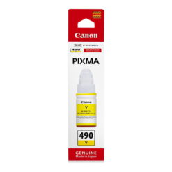 Canon GI-490Y Yellow Original Ink Cartridge Bottle (0666C001)