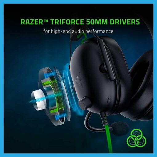 Razer BlackShark V2 X Gaming Headset - 7.1 Surround Sound, with Noise Cancellation - Image 2