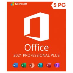 Microsoft Office 2021 Professional Plus Genuine Activation Key Lifetime License for 5 PCs