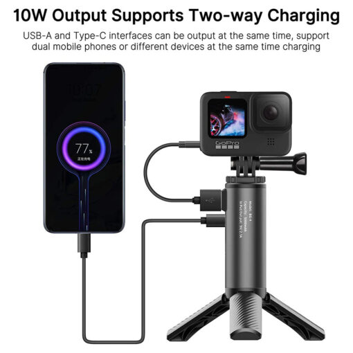 Ulanzi BG-4 Powered Hand Grip for GoPro, 5000mAh - Image 4