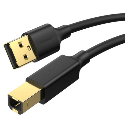 USB 2.0 Printer Scanner Cable - 1.5M - Short USB 2.0 Cable for Printer and Scanner Connectivity