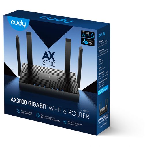 Cudy WR3000 AX3000 Gigabit Mesh Wi-Fi 6 Router - Image 5