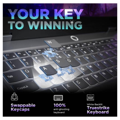 Laptop Lenovo LOQ Gaming 15IRX9 | AI-Powered Gaming PC 13Gen Intel Core i5-13450HX, 20GB DDR5 (Customized) 512 SSD RTX 3050 6GB 15.6 FHD IPS 144Hz Display - Luna Grey - Image 3