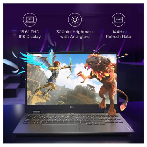 Laptop Lenovo LOQ Gaming 15IRX9 | AI-Powered Gaming PC 13Gen Intel Core i5-13450HX, 20GB DDR5 (Customized) 512 SSD RTX 3050 6GB 15.6 FHD IPS 144Hz Display - Luna Grey - Image 5