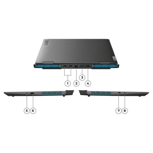 Laptop Lenovo LOQ Gaming 15IRX9 | AI-Powered Gaming PC 13Gen Intel Core i5-13450HX, 20GB DDR5 (Customized) 512 SSD RTX 3050 6GB 15.6 FHD IPS 144Hz Display - Luna Grey - Image 7