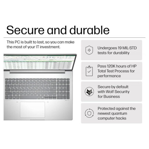 HP ProBook 460 G11 Business Laptop Intel Core Ultra 7 155U, 16 GB DDR5 (Customized), 512 GB SSD 16 WUXGA (1920 x 1200), IPS - Sliver - Image 4