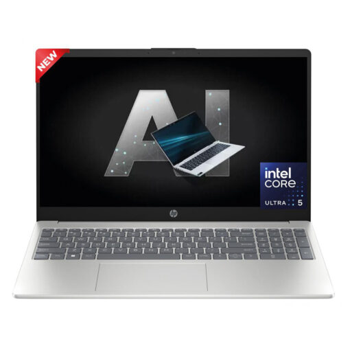 HP Laptop 15-fd1017ne Intel Core Ultra 5 125H High-Preform. Processor Up to 4.5 GHz,16 GB DDR5, 15.6 FHD IPS Micro Edge - Natural Silver