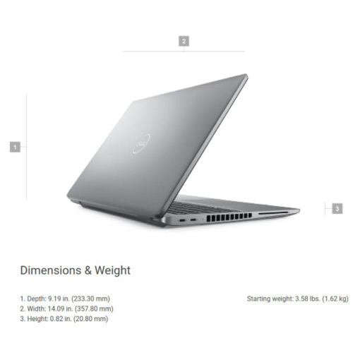 Laptop Dell Latitude 5550 15 Intel Core Ultra 7 165U vPro 12-Core AI-Powered 16GB DDR5 (Customized) A New Era of Battery Management Enhanced Performance - 3 Years Warranty - Image 3