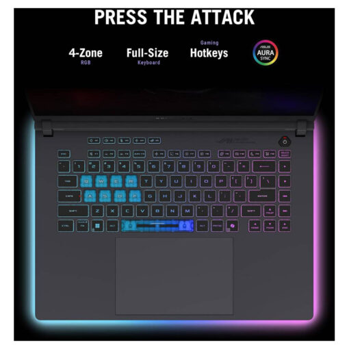 Laptop ROG Strix G16 Intel Core i7 14650HX Processor 5.2 GHz NVIDIA GeForce RTX 5070 Laptop GPU 8GB GDDR7 16-inch FHD+ 165Hz IPS-level - Volt Green - Image 3