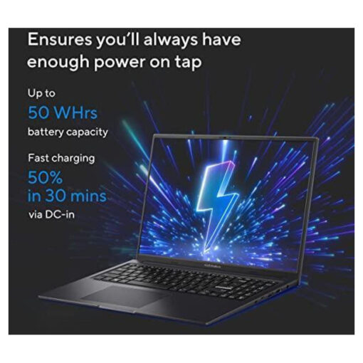 Laptop ASUS Vivobook 16X Intel Core i5-12500H Processor NVIDIA RTX 2050 4GB GDDR6 16GB DDR4 (Customized) 16.0-inch WUXGA 144Hz  Windows 11 Home - Indie Black - Image 2