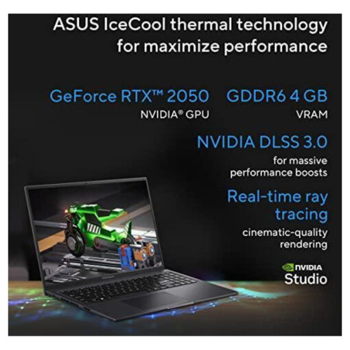 Laptop ASUS Vivobook 16X Intel Core i5-12500H Processor NVIDIA RTX 2050 4GB GDDR6 16GB DDR4 (Customized) 16.0-inch WUXGA 144Hz  Windows 11 Home - Indie Black - Image 4