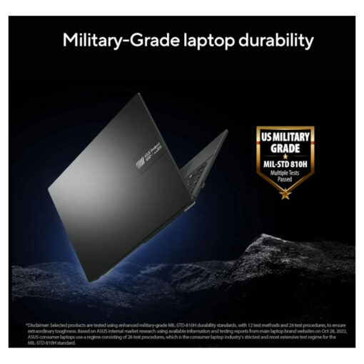 Laptop ASUS Vivobook 16 Ryzen 7 7730U 16.0 FHD+ Slim military-grade standard 16GB DDR4 Customized - Indie Black 7th Generation - Image 8
