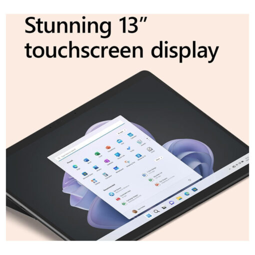 Microsoft Surface Pro 9 2 in 1 Tablet, 13 PixelSense Flow Display, Intel Core i7-1265U, 16GB RAM, 256GB SSD, Intel Iris Xe Graphics, Bluetooth, Wi-Fi Only, Win11 Pro, Graphite - Image 8