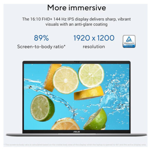 NEW 2025 Laptop ASUS Vivobook S16 Light-Wight Intel Core Ultra 7 Processor 255H Intel Arc Graphics AI Boost NPU up to 13TOPS 16GB DDR5 1TB M.2 16-inch FHD+ IPS 144Hz - Cool Silver - Image 9