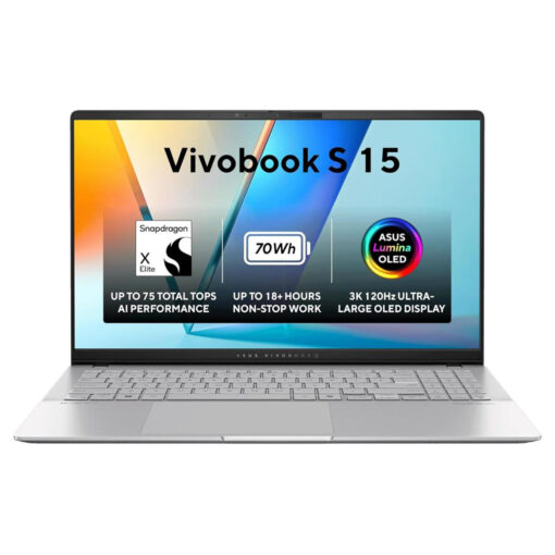Laptop ASUS Vivobook S 15 OLED | Snapdragon X Elite X1E 78 100 Processor, Qualcomm AI Engine 32GB DDR5X , 15.6 inch 3K OLED 120Hz Very Long Rang Battery - Image 5