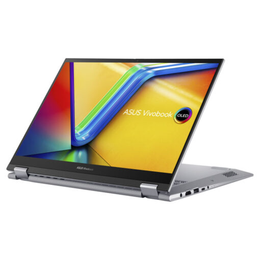 Laptop ASUS Vivobook S 14 Flip, Intel Core i7-13700H Processor, 16GB DDR4, 512GB M.2, 14.0 WUXGA Touch Stylus, | 13th Generation - Cool Silver - Image 3