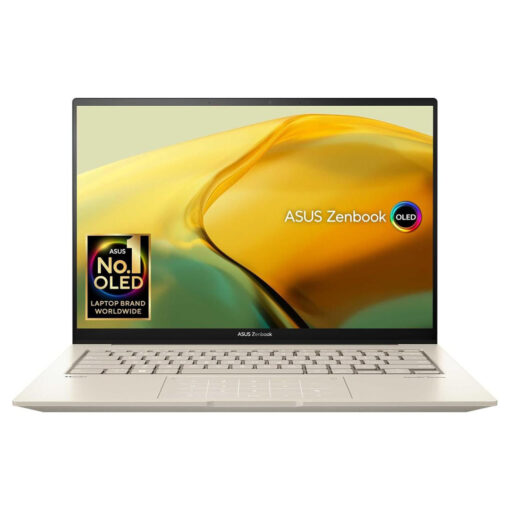 ASUS Zenbook 14X OLED Intel Evo Platform Core i9-13900H Processor 14-cores 16GB LPDDR5 14.5 2.8K 120Hz VESA CERTIFIED Display HDR With Windows 11 Home - Sandstone Beige