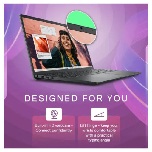 Laptop Dell Vostro 3530 Intel Core i5-1334U Up to 4.6GHz Processor 16GB DDR4 (Customized), 512GB SSD, 15.6 FHD 120Hz - 13th Generation / Black - Image 2