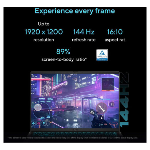 Gaming Laptop ASUS V16 Elevate Gaming Creativity Intel Core 7 Processor 240H Up to 5.2 GHz NVIDI GeForce RTX 4050 Laptop GPU 6GB 16.0-inch FHD+ 144Hz - Matte Black - Image 2