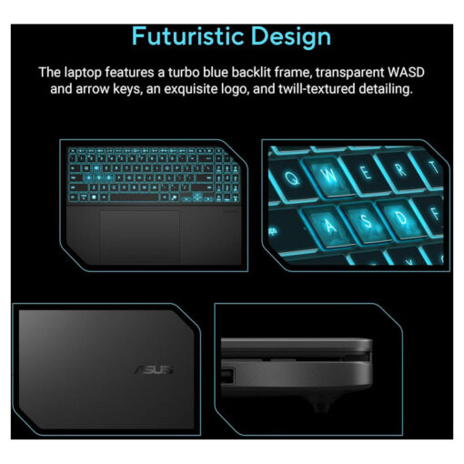 Gaming Laptop ASUS V16 Elevate Gaming Creativity Intel Core 7 Processor 240H Up to 5.2 GHz NVIDI GeForce RTX 4050 Laptop GPU 6GB 16.0-inch FHD+ 144Hz - Matte Black - Image 8