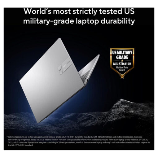 Laptop ASUS Vivobook 15 (X1504VA) |Intel Core i7-1355U Processor, 16GB DDR4 (Customized) , 512GB SSD | 13th Generation - Cool Silver - Image 7
