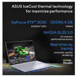 Laptop ASUS Vivobook 16X 13th Gen Intel Core i7-13620H Processor NVIDIA RTX 3050 4GB GDDR6, 16GB DDR4, 1TB M.2 NVMe, 16.0-inch WUXGA 144Hz – Cool Silver